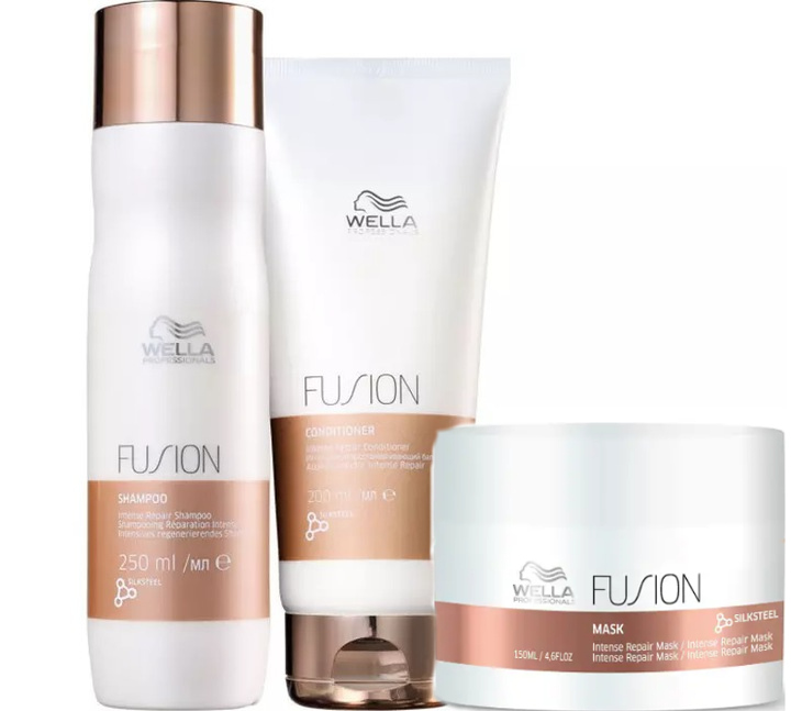 Fusion Intense Repair | Zestaw intensywnie regenerujący: szampon  250ml + odżywka  200ml + maska  150ml