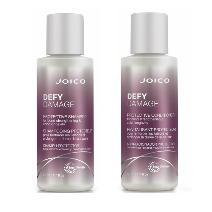 Defy Damage | Minizestaw do włosów zniszczonych: szampon 50ml + odżywka 50ml