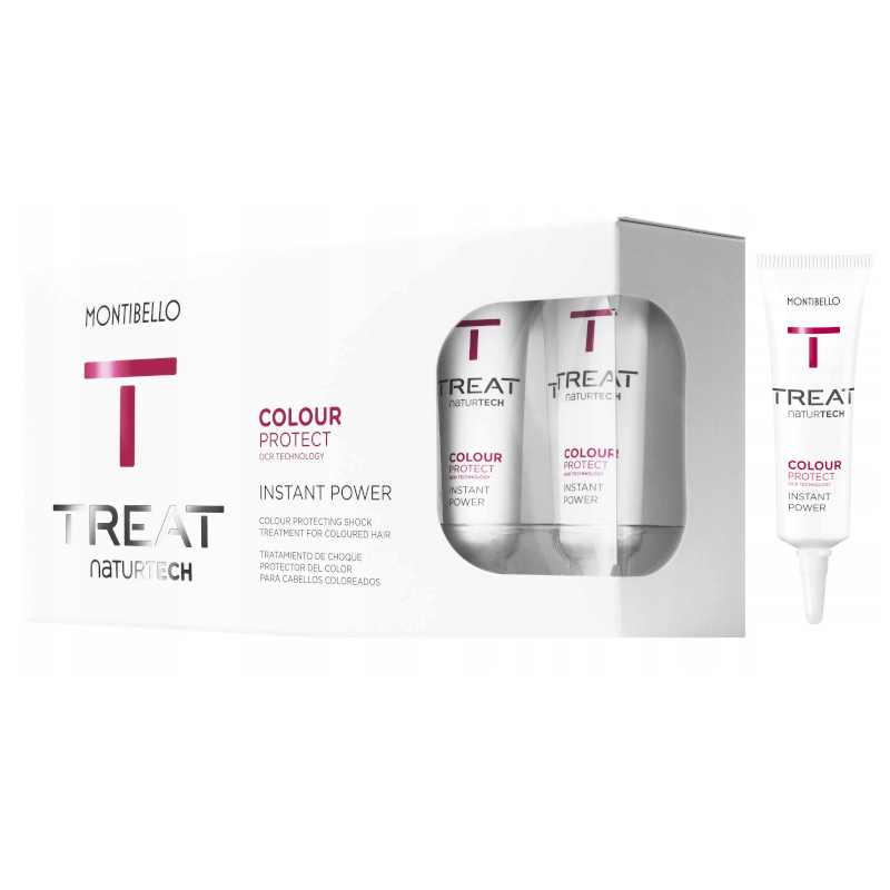 Treat Naturtech Colour Protect | Zestaw: kuracja do odbudowy i ochrony koloru włosów farbowanych 10x12ml