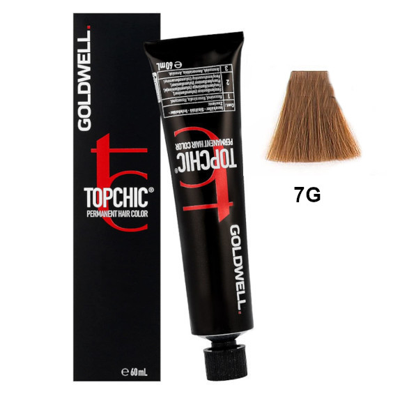 Topchic 7G | Trwała farba do włosów - kolor: złoty średni blond 60ml
