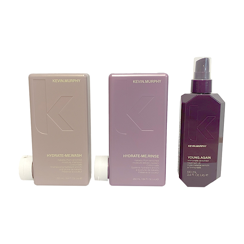Kevin Murphy Hydrate-Me.Wash 250ml + Hydrate-Me.Rinse 250ml + Young.Again Treatment Oil 100ml
