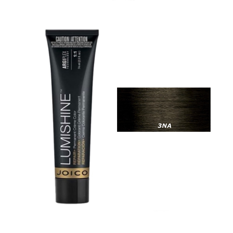 Lumishine Permanent Creme | Trwała farba do włosów - kolor 3NA naturalny popielaty ciemny brąz 74ml