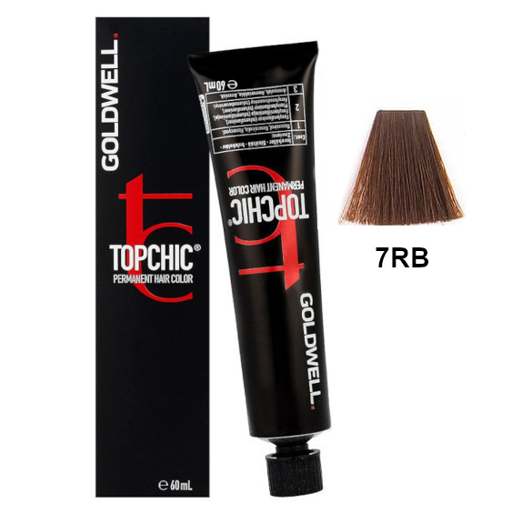 Topchic 7RB | Trwała farba do włosów - kolor: czerwono-brązowy średni blond 60ml
