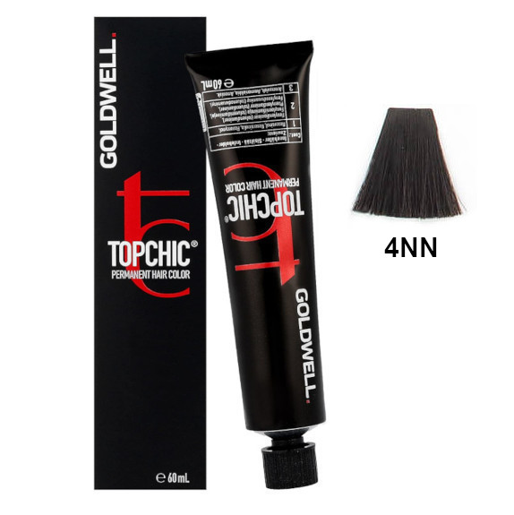 Topchic 4NN | Trwała farba do włosów - kolor: naturalny ekstra mocny średni brąz 60ml