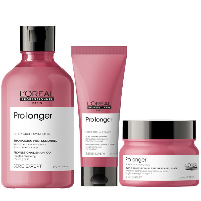 Pro Longer | Zestaw do włosów długich: szampon 300ml + odżywka 200ml + maska 250ml