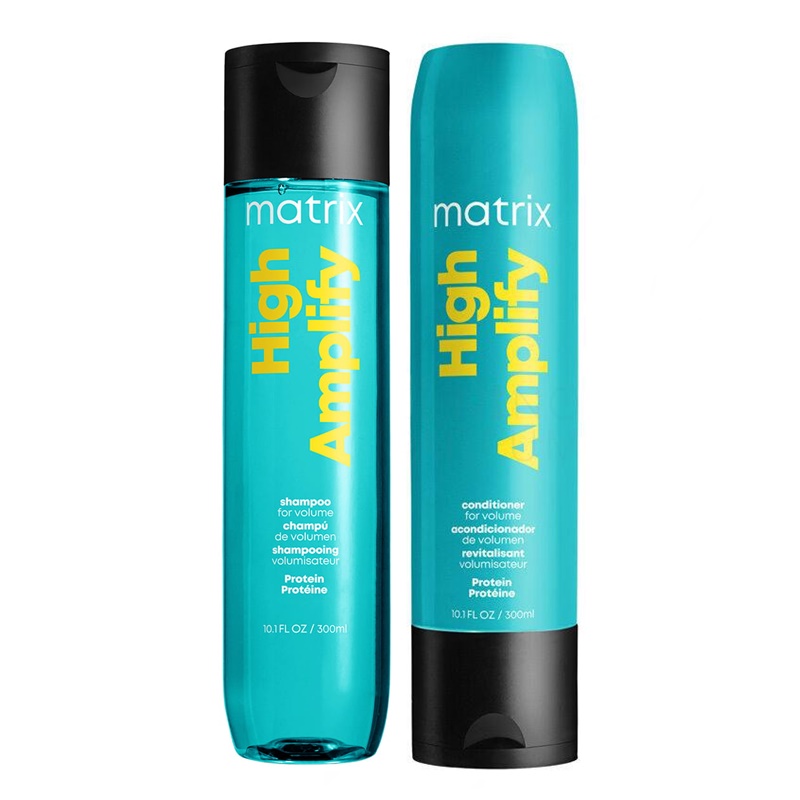 Total Results High Amplify | Zestaw do włosów cienkich: szampon 300ml + odżywka 300ml