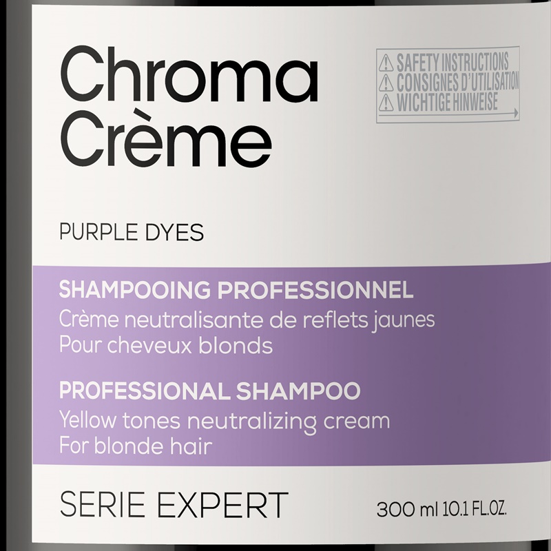 Chroma Creme Purple | Szampon odświeżający kolor do włosów blond - fioletowy 300ml
