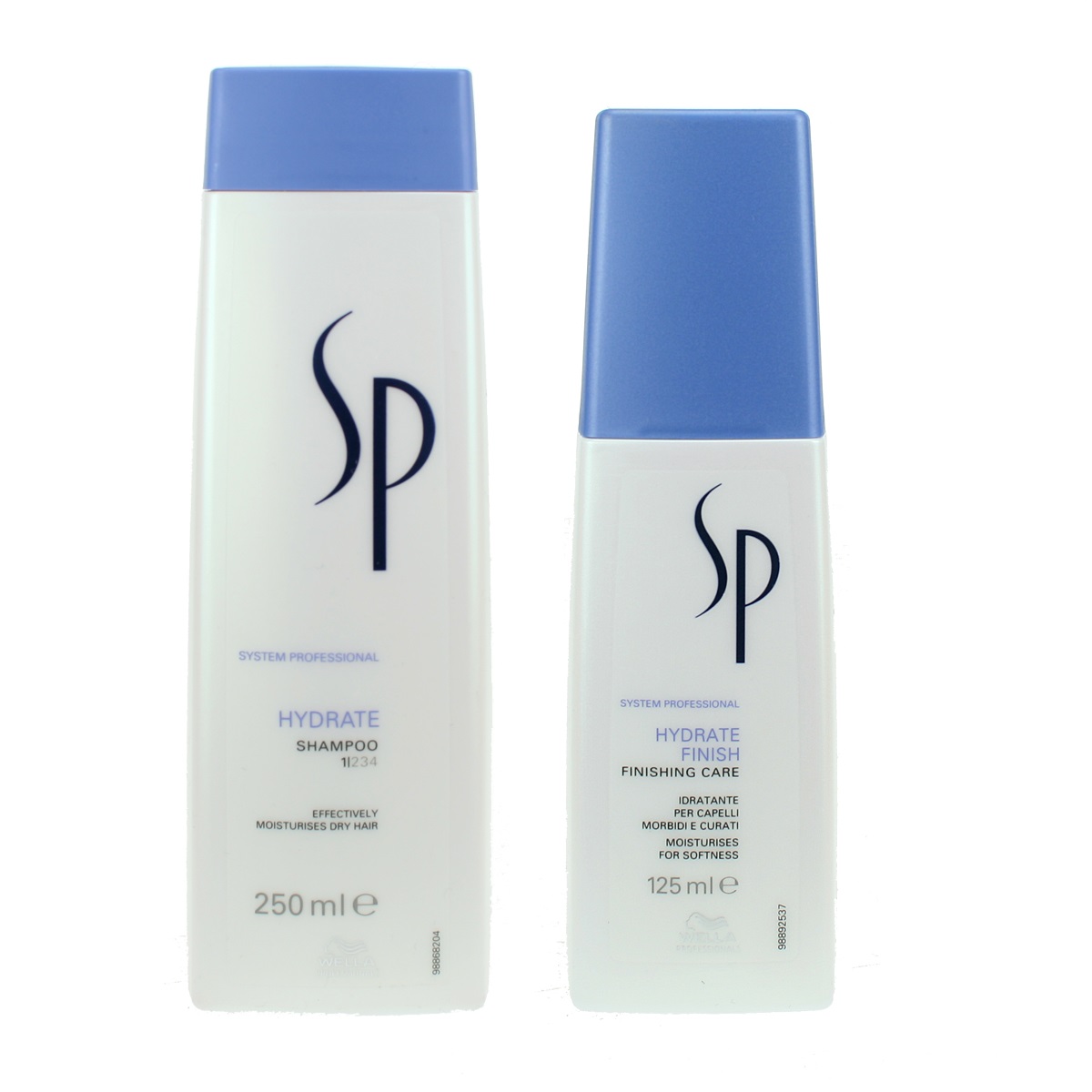 Zestaw nawilżający | SP Hydrate Finish - spray nawilżający 125ml, SP Hydrate - szampon nawilżający 250ml