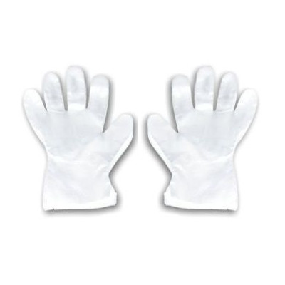 Gloves | Rękawiczki jednorazowe, foliowe, białe - 1 para (2szt)