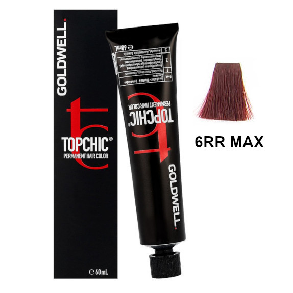 Topchic 6RR MAX | Trwała farba do włosów - kolor: poruszająca czerwień 60ml