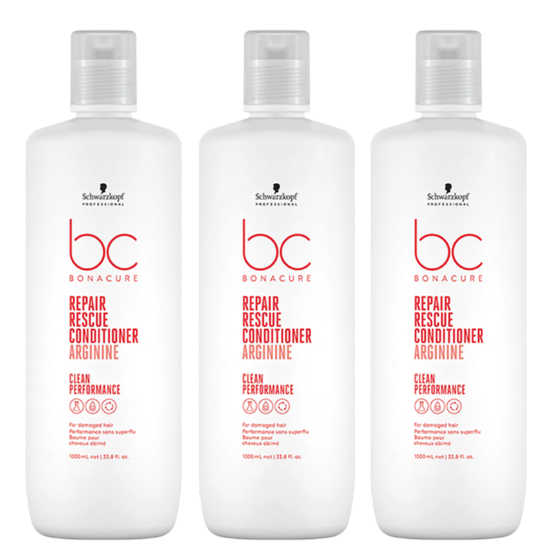 BC Peptide Repair Rescue | Zestaw: odżywka do włosów zniszczonych 3x1000ml