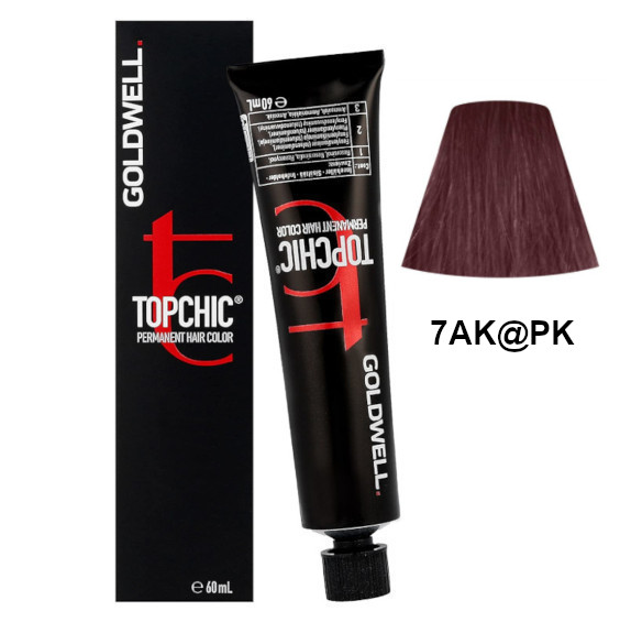 Topchic 7AK@PK | Trwała farba do włosów - kolor: chłodna miedź, róż 60ml