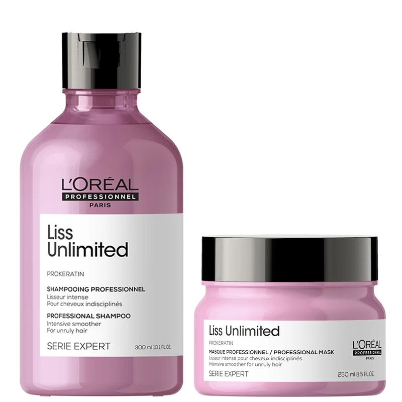 Liss Unlimited | Zestaw wygładzający do włosów: szampon 300ml + maska 250ml