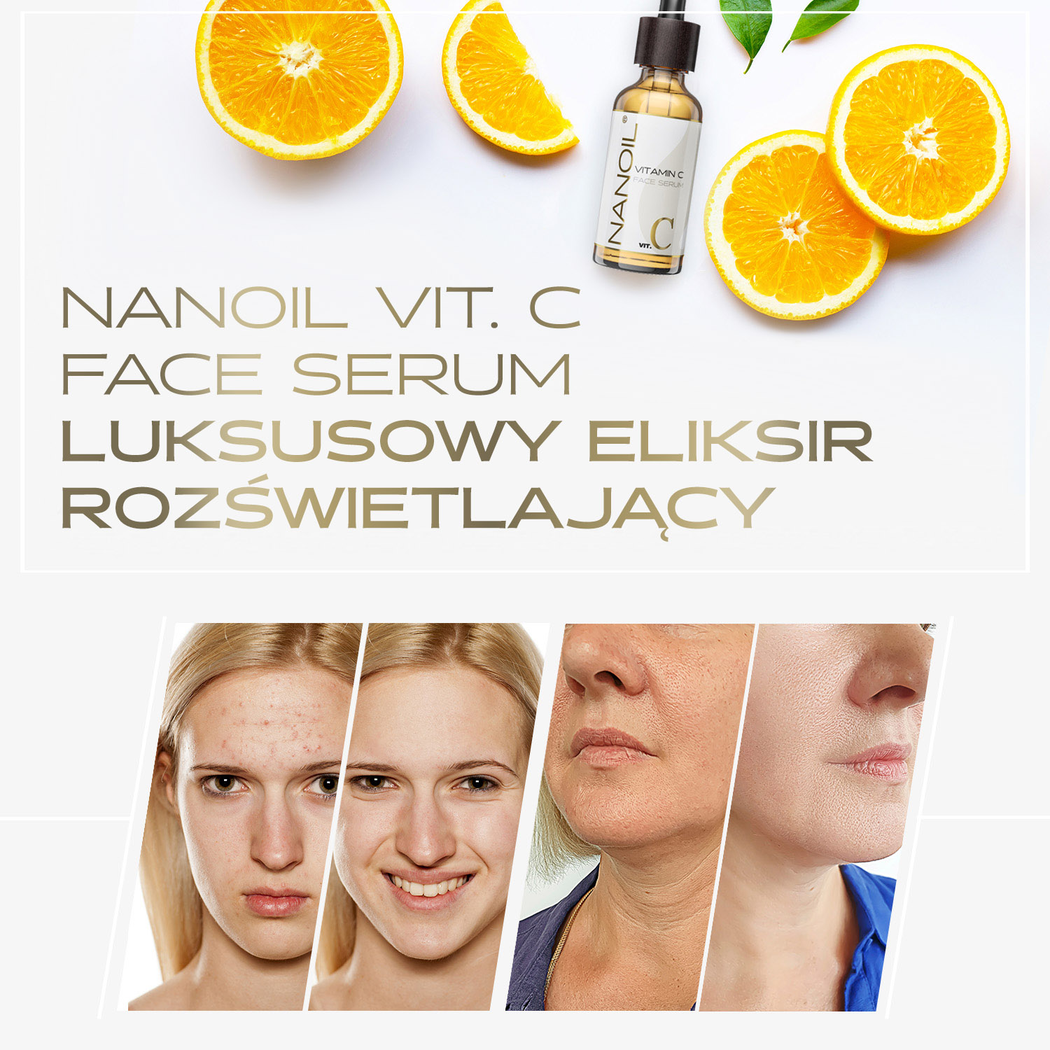 Face Serum Vitamin C | Rozjaśniające serum z witaminą C do twarzy 50ml
