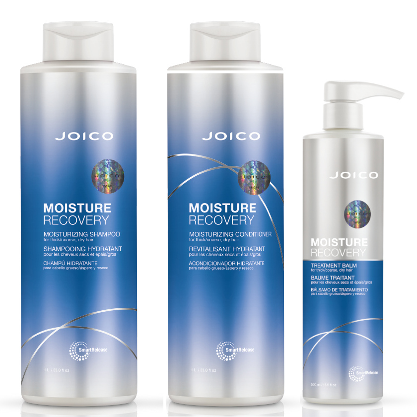 Moisture Recovery | Zestaw do włosów suchych: szampon 1000ml + odżywka 1000ml + maska 500ml