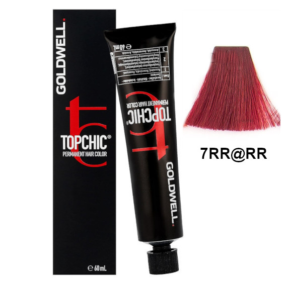 Topchic 7RR@RR | Trwała farba do włosów - kolor: soczysta czerwień, intensywna czerwień 60ml