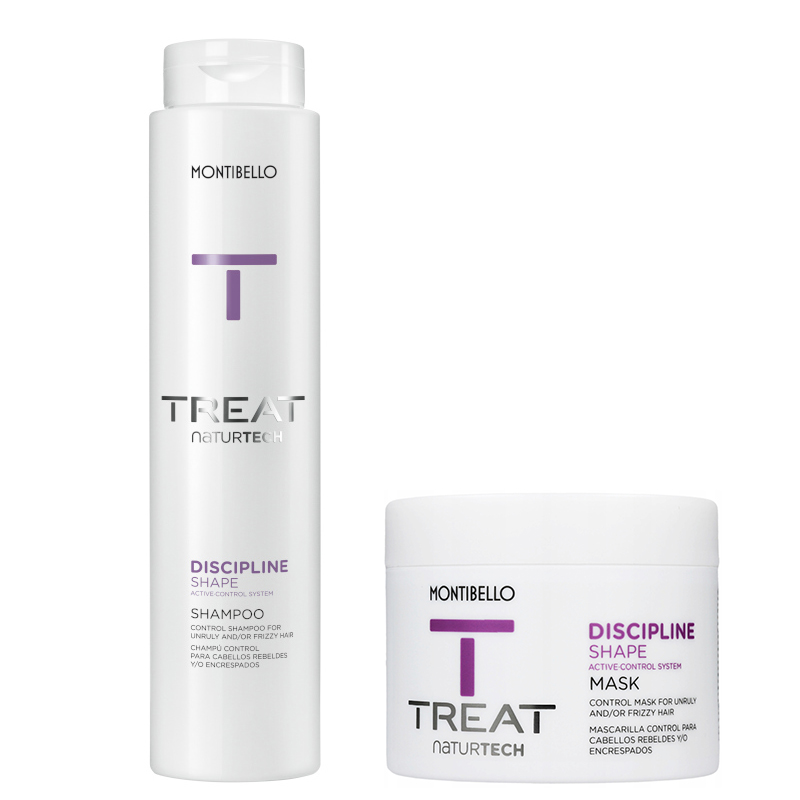Treat Naturtech Discipline Shape | Zestaw do włosów kręconych i puszących: szampon 300ml + maska 200ml
