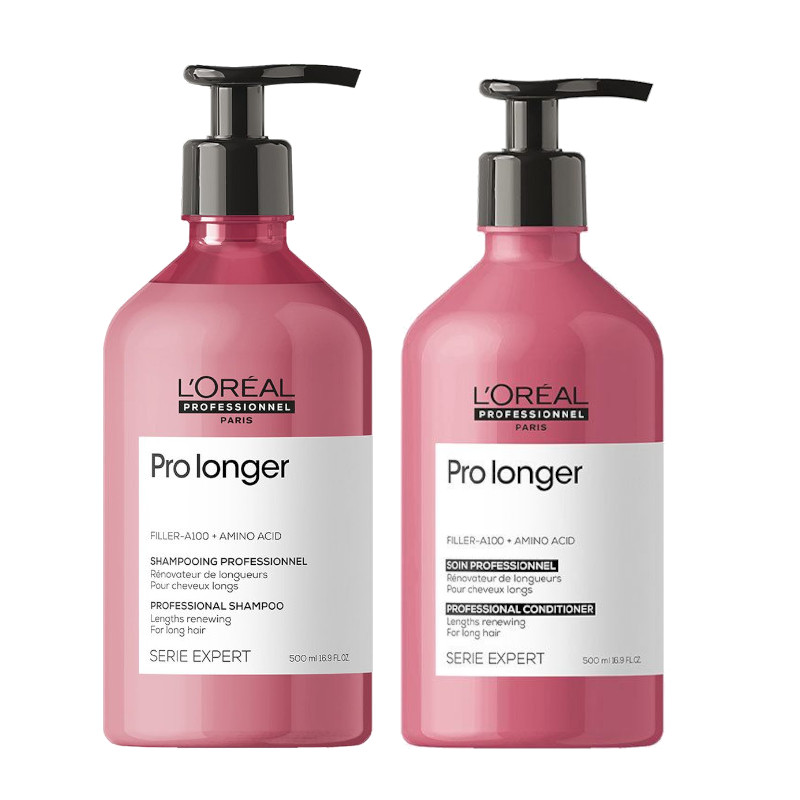 Pro Longer | Zestaw do włosów długich: szampon 500ml + odżywka 500ml