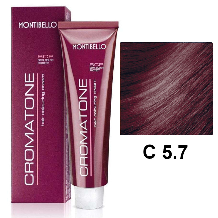 Cromatone C | Trwała farba do włosów - kolor C 5.7 czerwony jasny brąz 60ml