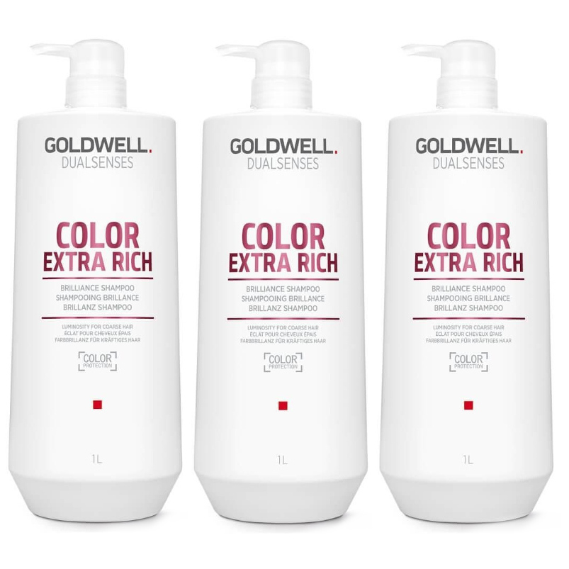 DualSenses Color Extra Rich | Zestaw: szampon do włosów farbowanych 3x1000ml