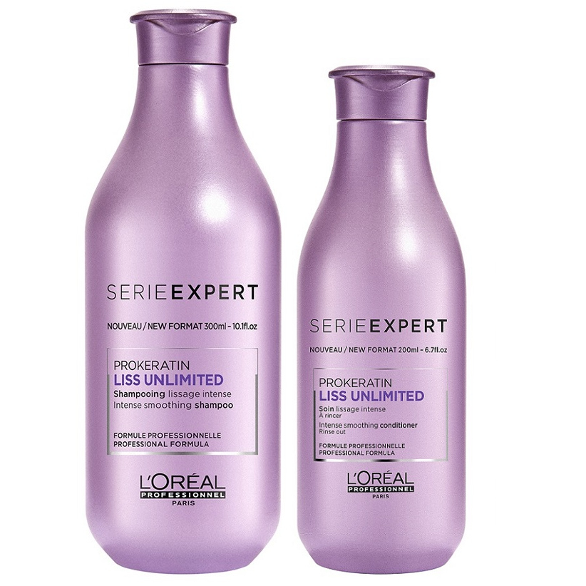 Liss Unlimited | Zestaw wygładzający włosy: szampon 300ml + odżywka 200ml