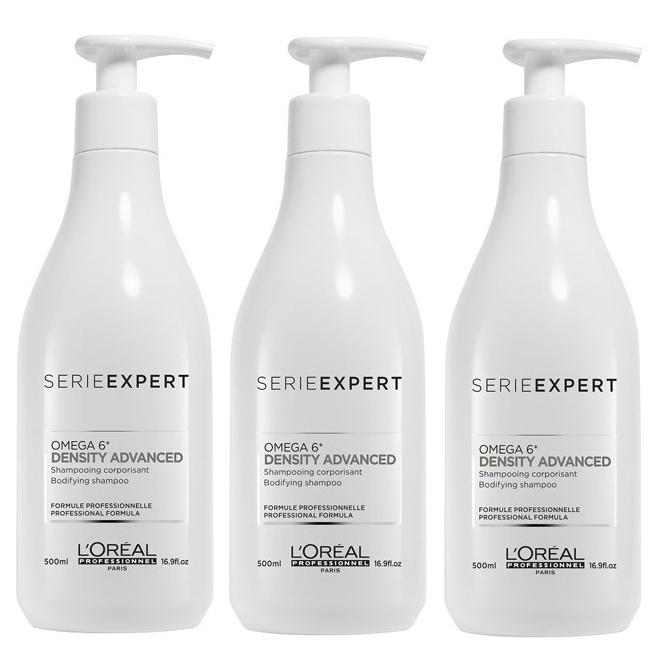 Density Advanced | Zestaw: szampon do włosów przerzedzonych 3x500ml