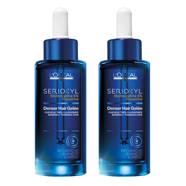 Serioxyl Denser Hair Gelee | Zestaw: żelowe serum zagęszczające włosy 2x90ml