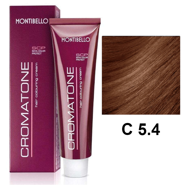 Cromatone C | Trwała farba do włosów - kolor C 5.4 miedziany jasny brąz 60ml