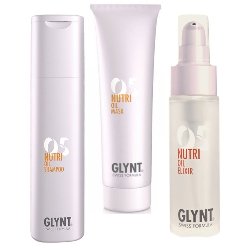 Nutri Oil | Zestaw pielęgnacyjny dla włosów suchych i zniszczonych: szampon 250ml + maska 200ml + eliksir 30ml