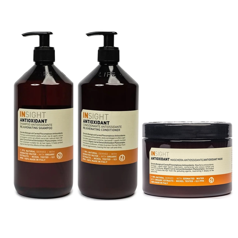 Antioxidant Rejuvenating | Odmładzający zestaw do włosów: szampon 900ml + odżywka 900ml + maska 500ml