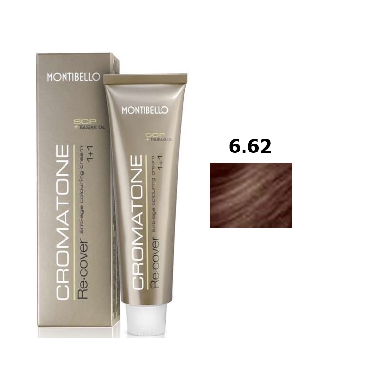 Cromatone Recover | Trwała farba do włosów - kolor 6.62 kakaowy brąz 60ml