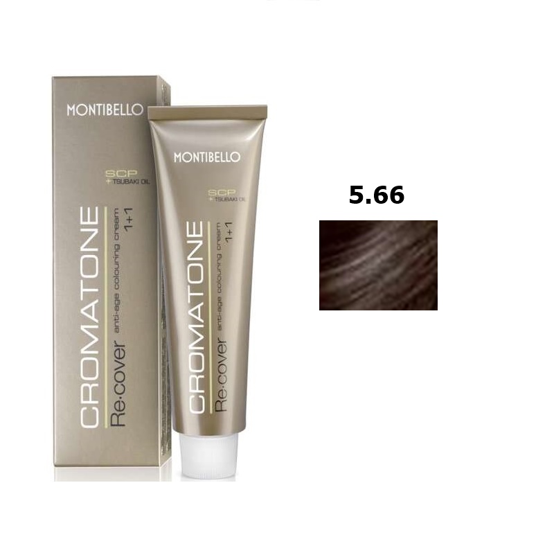 Cromatone Recover | Trwała farba do włosów - kolor 5.66 czekoladowy brąz 60ml