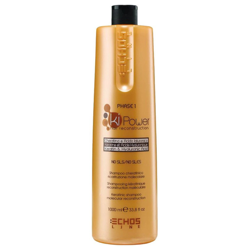 Ki Power | Keratynowy szampon regenerujący do włosów zniszczonych 1000ml