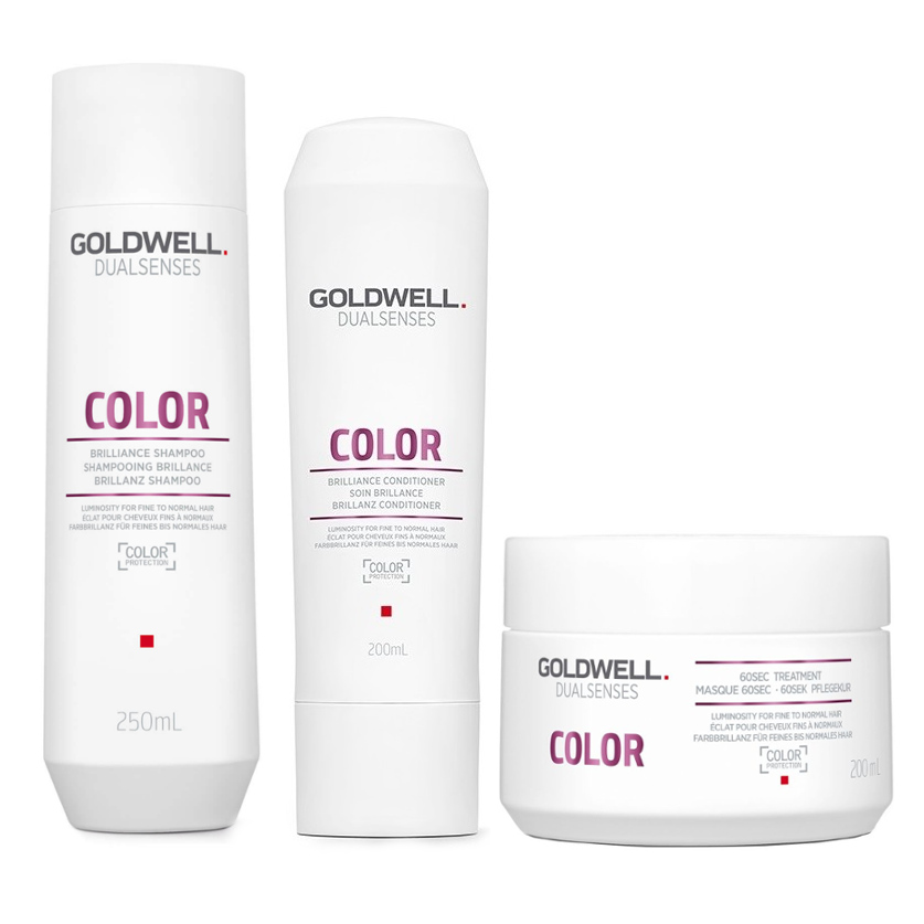 DualSenses Color | Zestaw do włosów farbowanych: szampon 250ml + odżywka 200ml + maska 200ml