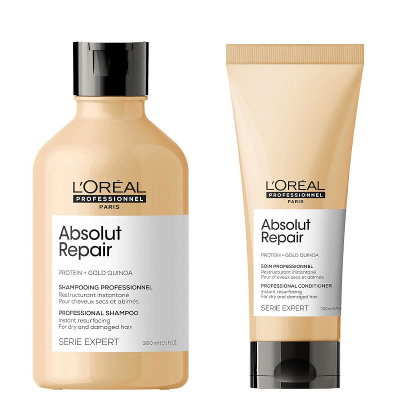 Absolut Repair | Zestaw regenerujący do włosów: szampon 300ml + odżywka 200ml