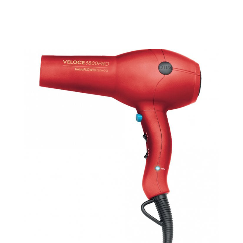 Veloce 3800 Pro | Suszarka do włosów w kolorze czerwonym (EDT108)