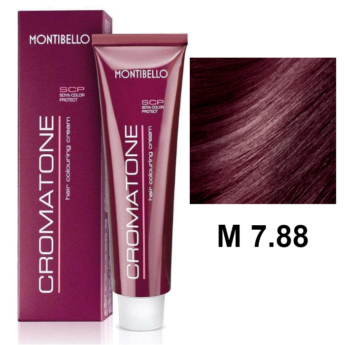 Cromatone M | Trwała farba do włosów - kolor M 7.88 intensywny purpurowy blond 60ml