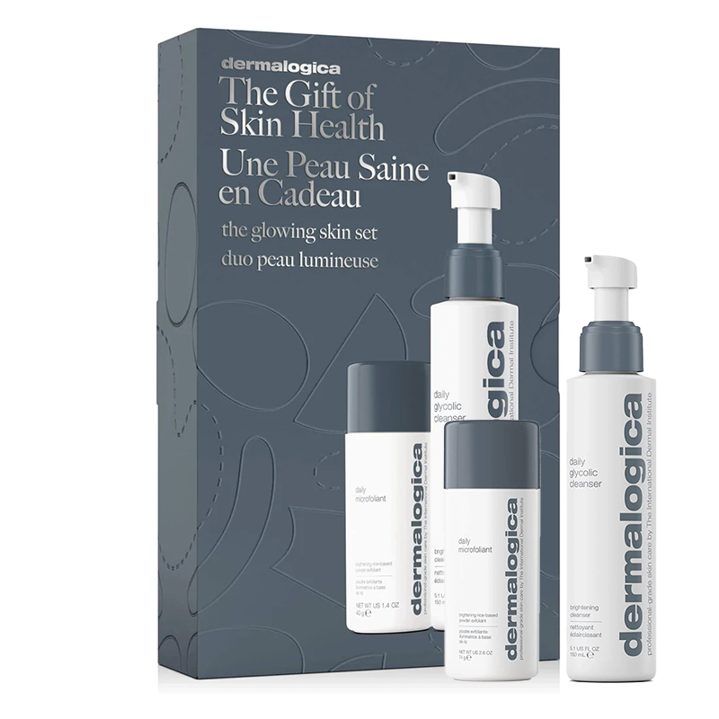 The Glowing Skin Set | Limitowany zestaw kosmetyków do dwuetapowego oczyszczania: odżywczy produkt oczyszczający 150ml + peeling enzymatyczny 40g