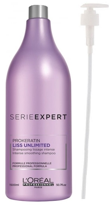 Liss Unlimited | Zestaw: szampon wygładzający 1500ml + POMPKA W PREZENCIE!