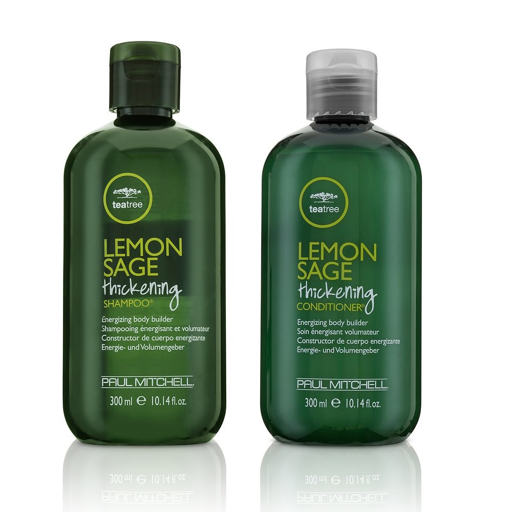 Tea Tree Lemon Sage | Zestaw zwiększający objętość włosów: szampon 300ml + odżywka 300ml