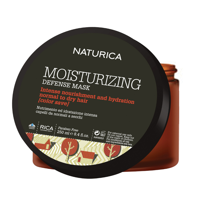Naturica Moisturizing Defense | Maska odżywczo-nawilżająca antyoksydacyjna do włosów normalnych i suchych 250ml
