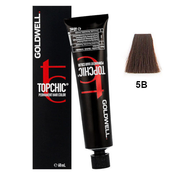 Topchic 5B | Trwała farba do włosów - kolor: jasny beżowy brąz 60ml