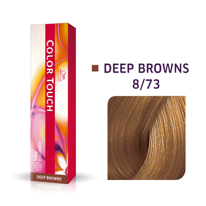 Color Touch 8/73 | Bezamoniakowa półtrwała farba do włosów 8/73 60ml