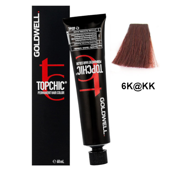 Topchic 6K@KK | Trwała farba do włosów - kolor: promienista miedź, intensywna miedź 60ml