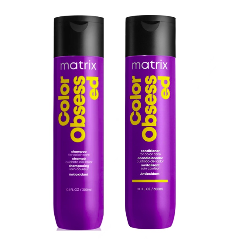 Total Results Color Obsessed | Zestaw do włosów farbowanych: szampon 300ml + odżywka 300ml