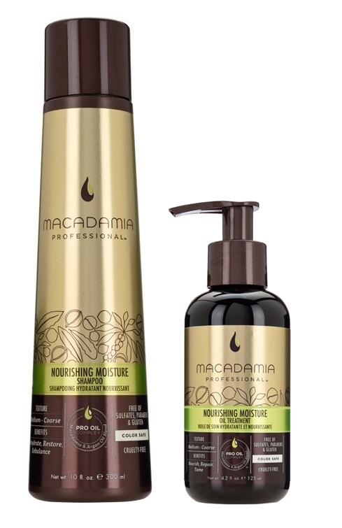 Nourishing Repair Vegan | Zestaw nawilżający do włosów szorstkich: szampon 300ml + olejek 125ml