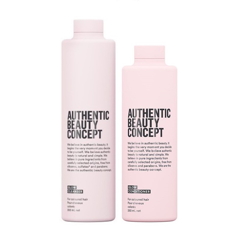 Glow | Zestaw do włosów farbowanych: szampon 300ml + odżywka 250ml