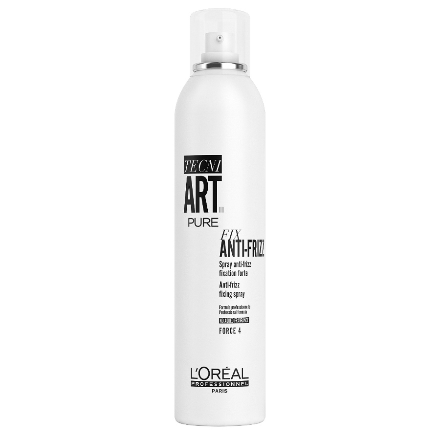 Tecni.Art Fix Anti-Frizz Pure | Bezzapachowy spray mocno utrwalający i chroniący przed wilgocią 400ml