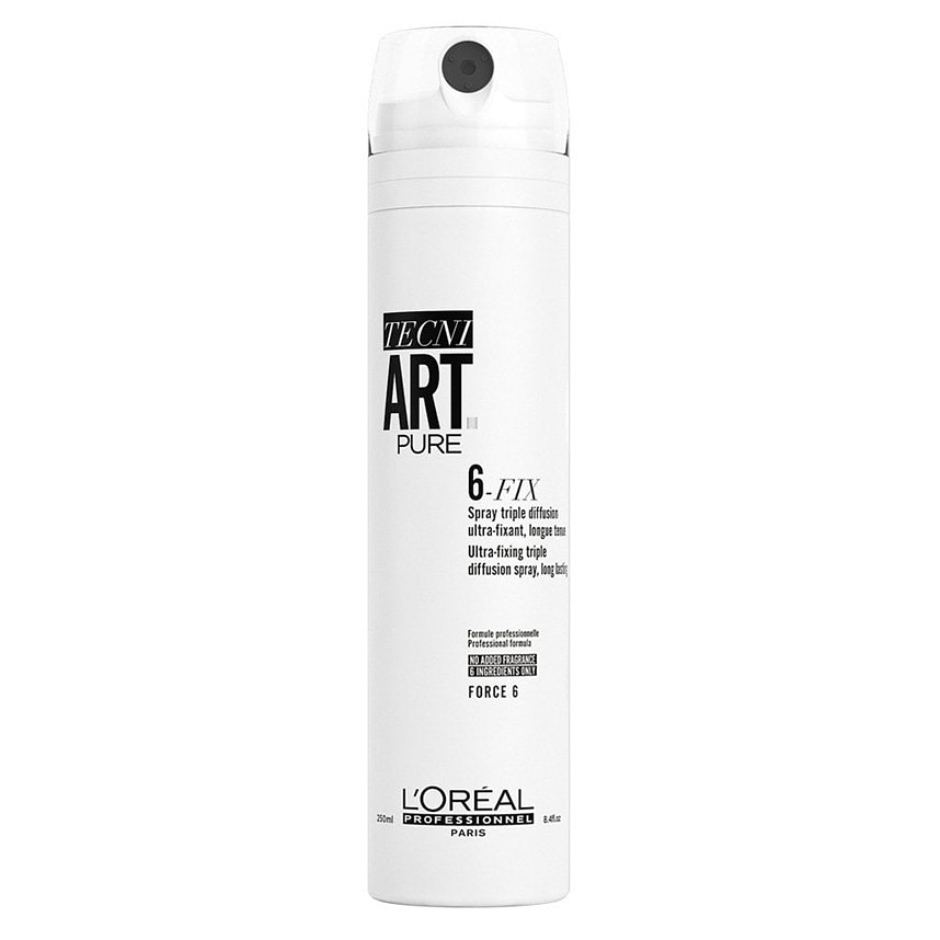 Tecni.Art 6-Fix Pure | Bezzapachowy spray superutrwalający 250ml