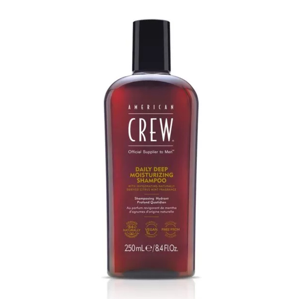 Daily Deep Moisturizing | Wegański szampon głęboko nawilżający do włosów suchych dla mężczyzn 250ml